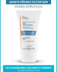Ducray Keracnyl UV SPF50+ Anti-Blemish Sunscreen Fluid for Acne-Prone Skin - Matte Finish, Non-Comedogenic Ducray Keracnyl UV SPF50+ Anti-Blemish Sunscreen Fluid anti-blemish sunscreen, SPF50+ sun protection, non-comedogenic skincare, acne-prone skin care, matte finish sunscreen, Ducray Keracnyl, oily skin solutions, blemish reduction, sun protection for face, daily sunscreen, skincare for acne, non-comedogenic products