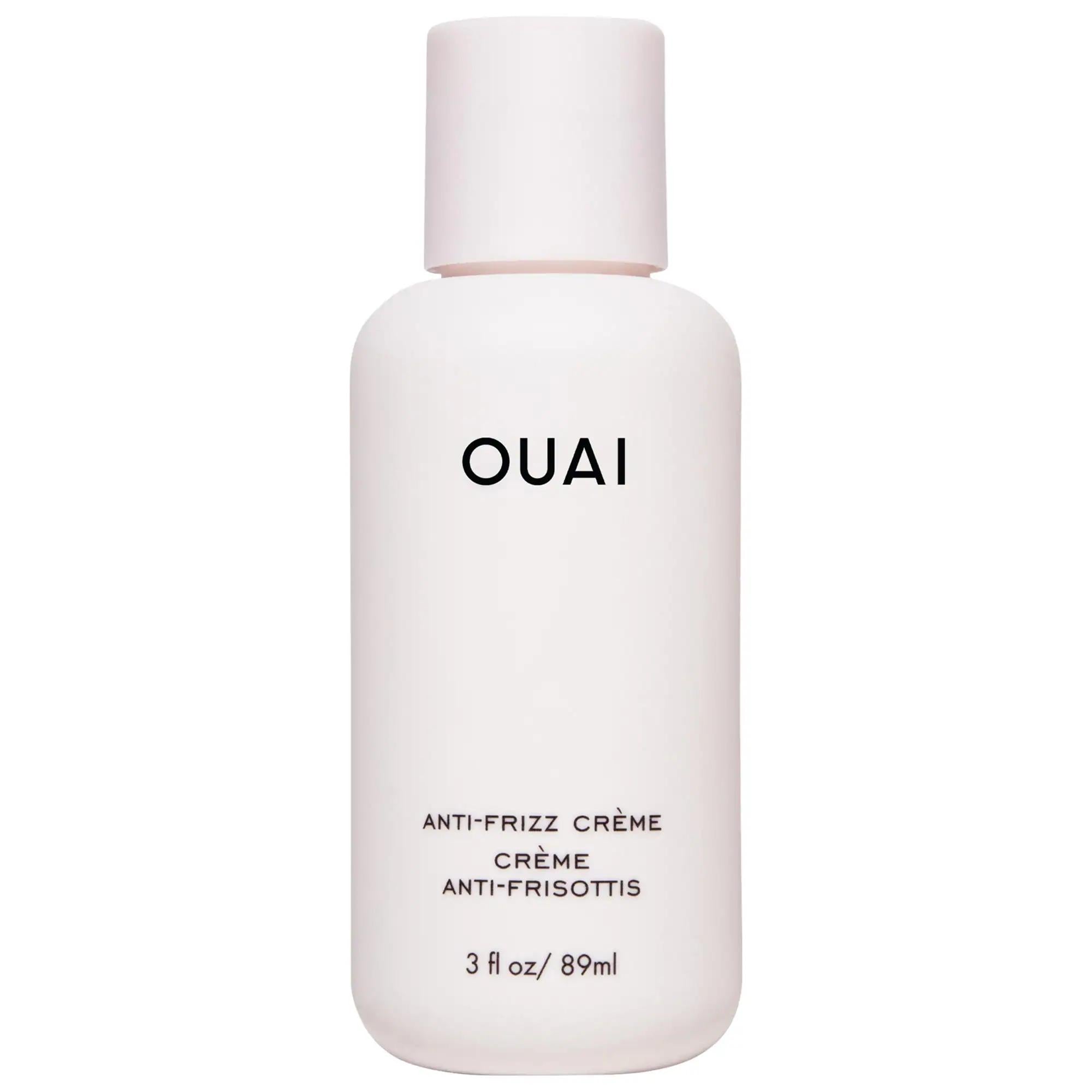 OUAI Anti-Frizz Hair Styling Cream: 72-Hour Frizz Control & Heat Protection, Vegan & Gluten-Free Hair Cream for Smooth, Hydrated Hair OUAI Anti-Frizz Hair Cream: Frizz Control & Heat Protection anti-frizz cream, hair styling cream, frizz control, heat protection hair product, vegan hair cream, gluten-free hair product, hair cream for frizzy hair, thermal protection hair cream, upcycled jackfruit hair product, beetroot extract hair cream, hair cream, anti frizz, heat protectant, vegan hair product, gluten-fr
