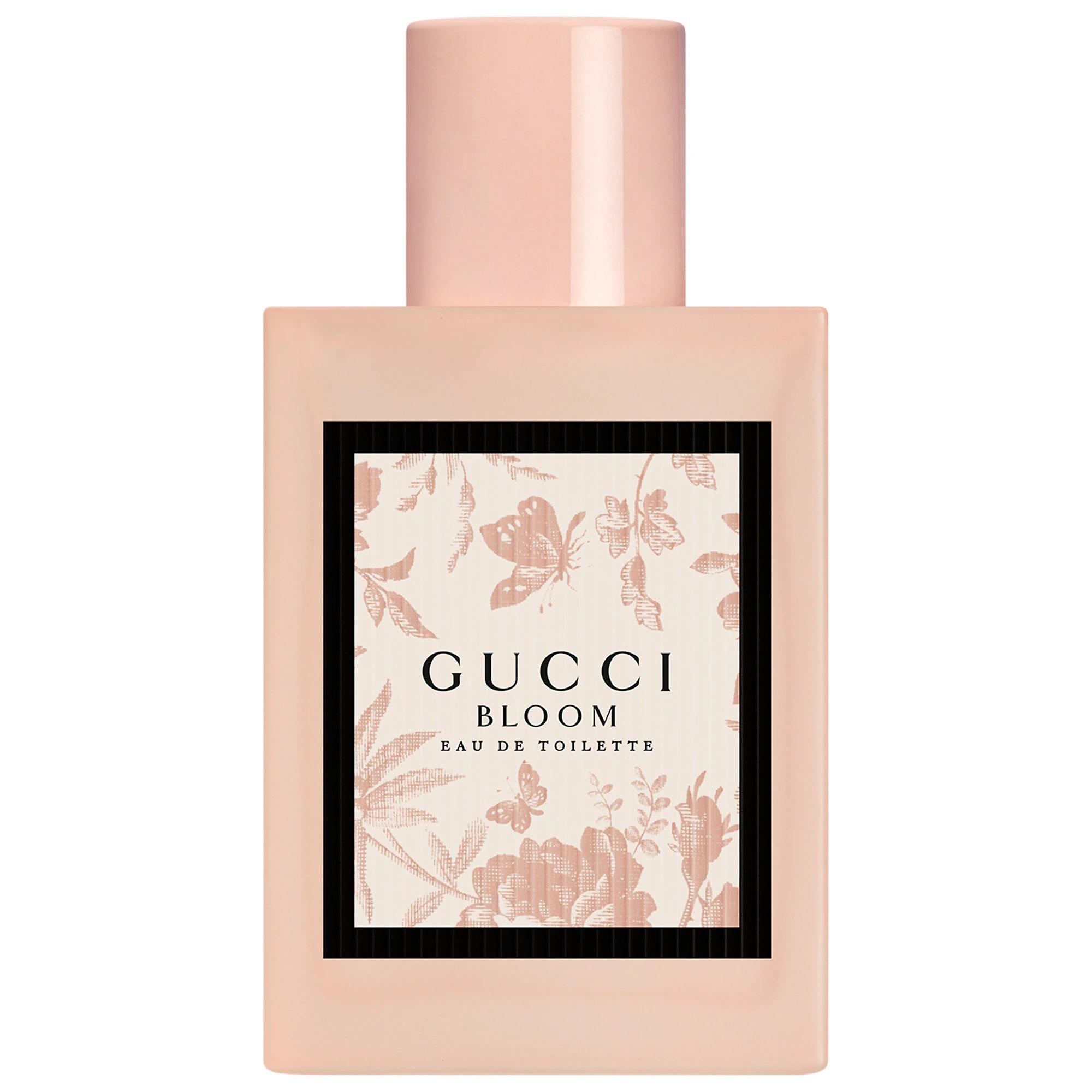 Gucci Bloom Eau de Toilette: Luminous Floral Fragrance with Jasmine, Tuberose & Neroli - Classic Women's Perfume Gucci Bloom: Floral Eau de Toilette - Jasmine, Tuberose, Neroli Eau de Toilette, Floral Fragrance, Jasmine Perfume, Tuberose Scent, Neroli Fragrance, Women's Perfume, Classic Floral Perfume, Bloom Eau de Toilette, Pink Perfume Bottle, Luxury Floral Fragrance, floral scents, light fragrance, fresh fragrance, sophisticated aroma, feminine aroma, luxury, elegance, creamy scent, intoxicating scent, m