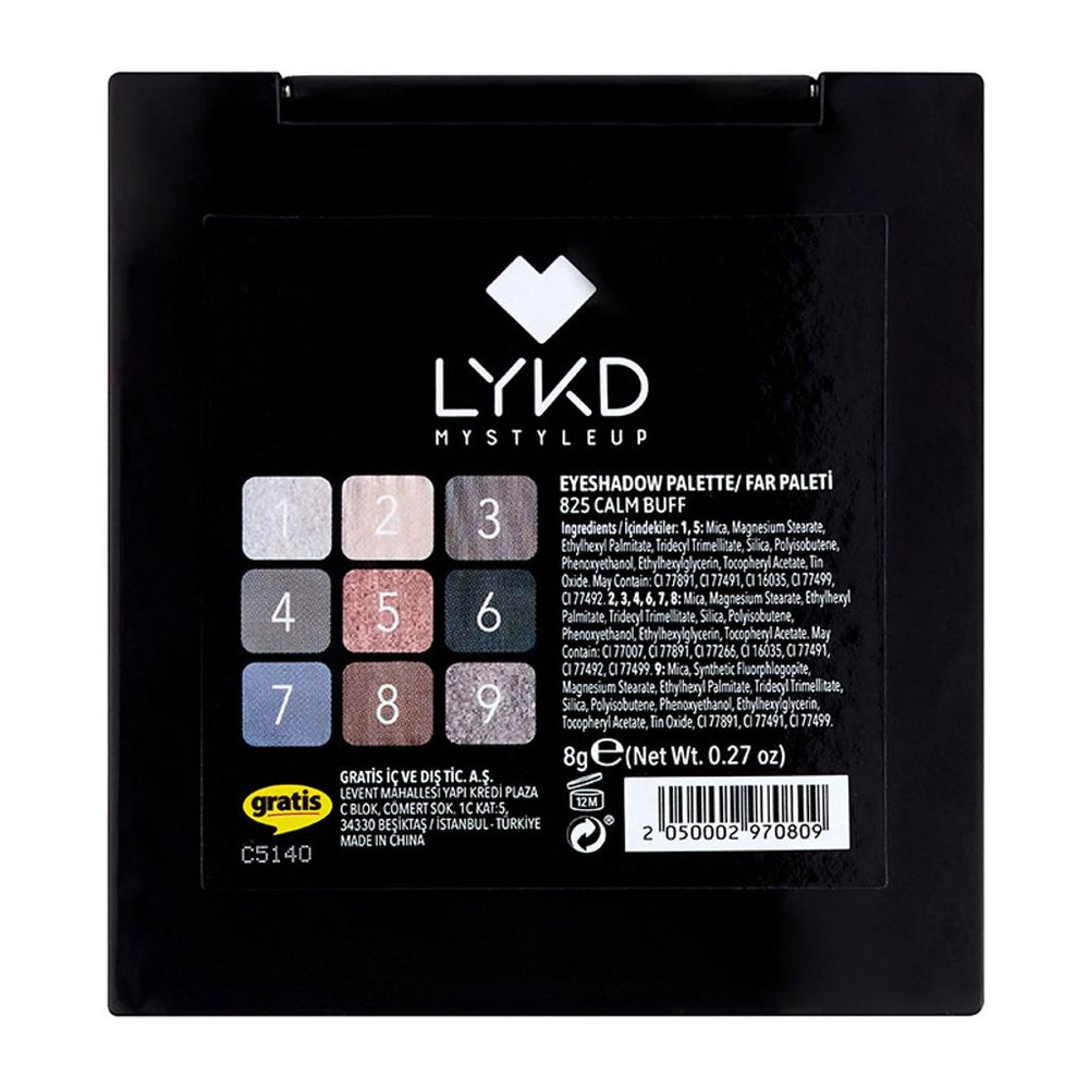 LYKD 9'lu Far Paleti 825 Calm Buff Eyeshadow Palette