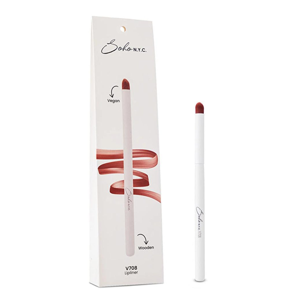 Soho N.Y.C. V708 Vegan Angled Lip Makeup Brush