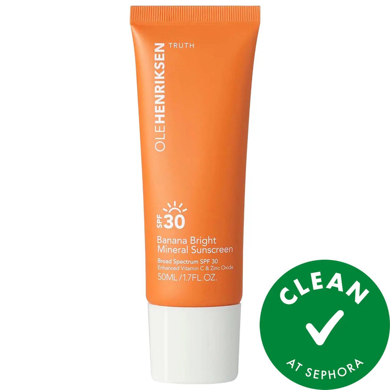 Banana Bright Mineral Face Sunscreen SPF 30 - Vegan, Gluten-Free, Cruelty-Free Face Sunscreen with Zinc Oxide and Vitamin C Banana Bright Mineral Face Sunscreen SPF 30 - Vegan & Cruelty-Free mineral face sunscreen, SPF 30, zinc oxide sunscreen, vegan skincare, gluten-free skincare, cruelty-free skincare, anti-aging sunscreen, brightening sunscreen, face sunscreen, sun protection, skincare, vegan products, gluten-free products, cruelty-free products, eco-friendly packaging, recyclable packaging, skin protect