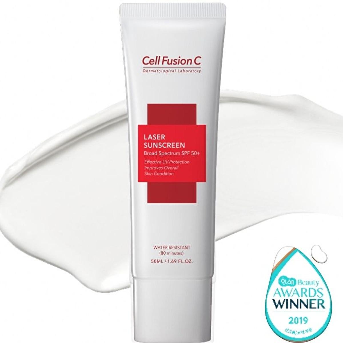 Cell Fusion C: Laser Sunscreen SPF50+ - Korean Sunscreen for Sensitive Skin, Anti-Aging, Pollution Protection & Collagen Boost (1.69 fl oz) Cell Fusion C SPF50+ Sunscreen: Korean Sunscreen for Sensitive Skin sunscreen SPF50, sensitive skin sunscreen, Korean sunscreen, collagen sunscreen, anti-aging sunscreen, Cell Fusion C sunscreen, sun protection pollution, sunscreen for face, sunscreen, SPF 50+, sensitive skin, collagen, Coenzyme Q10, acetylhexapeptide-8, pollution protection, UV protection, UVA, UVB, k-