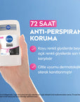 Nivea Black & White Clear Women's Stick Deodorant 1.7oz - 72 Hour Protection | Anti-Stain
