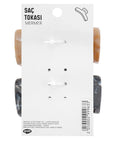 Eklips Marble Rectangular Hair Clips Set - Cream & Grey 2-Pack