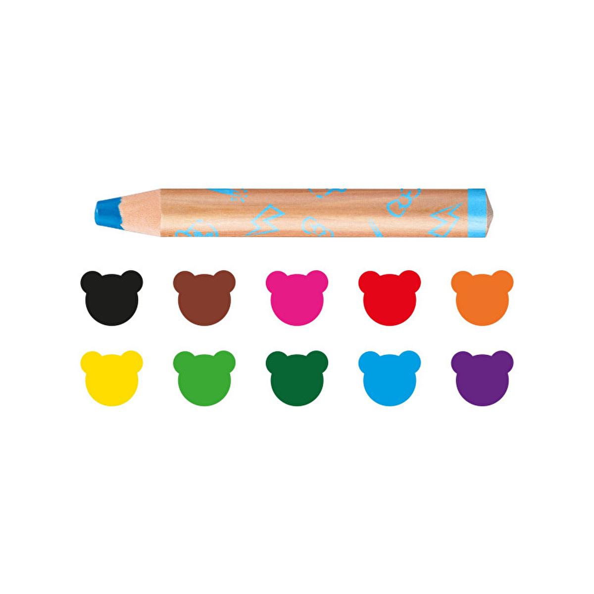 Carioca Toddler Washable Paint Markers - 10 Colors, 3 in 1 Design, Non-Toxic Art Supplies for Kids 1+ Year Carioca Washable Paint Markers for Toddlers - 10 Colors toddler art supplies, washable paint markers, non-toxic art tools, children's drawing tools, baby art supplies, Carioca, art supplies for kids, washable markers, toddler crafts, kids art, early childhood education, creative toys, safe art supplies