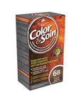 Color&Soin Natural Hair Dye - 6B Cocoa Brown, Ammonia-Free, Paraben-Free, Silicone-Free Hair Color with Herbal - Hair Dye