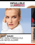 Loreal Paris Infaillible More Than Concealer - 323 Fawn, Long-Lasting High Coverage Makeup for Dark Circles and Uneven Skin Tone Loreal Paris Infaillible Concealer - 323 Fawn, Long-Lasting Coverage Loreal Paris Infaillible Concealer, Long-lasting concealer, High coverage concealer, Concealer for dark circles, Makeup for uneven skin tone, Cosmetics, Beauty products, Skincare, Makeup essentials, Flawless complexion, Confidence boost, 24-hour coverage, Moisturizing formula, Large sponge tip applicator, Suitabl