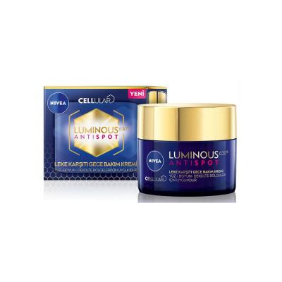 Nivea Anti-spot Night Care Cream with Luminous630 - Dark Spot Correction & Hyperpigmentation Treatment, 1.69 fl oz Nivea Anti-spot Night Cream - Dark Spot Correction anti-spot night cream, Nivea Cellular Luminous630, dark spot correction, night skincare routine, hyperpigmentation treatment, skincare, face care, neck care, décolte care, Luminous630, spot reduction, skin brightening, even skin tone, night care cream, 1.69 fl oz, 50 ml, Nivea