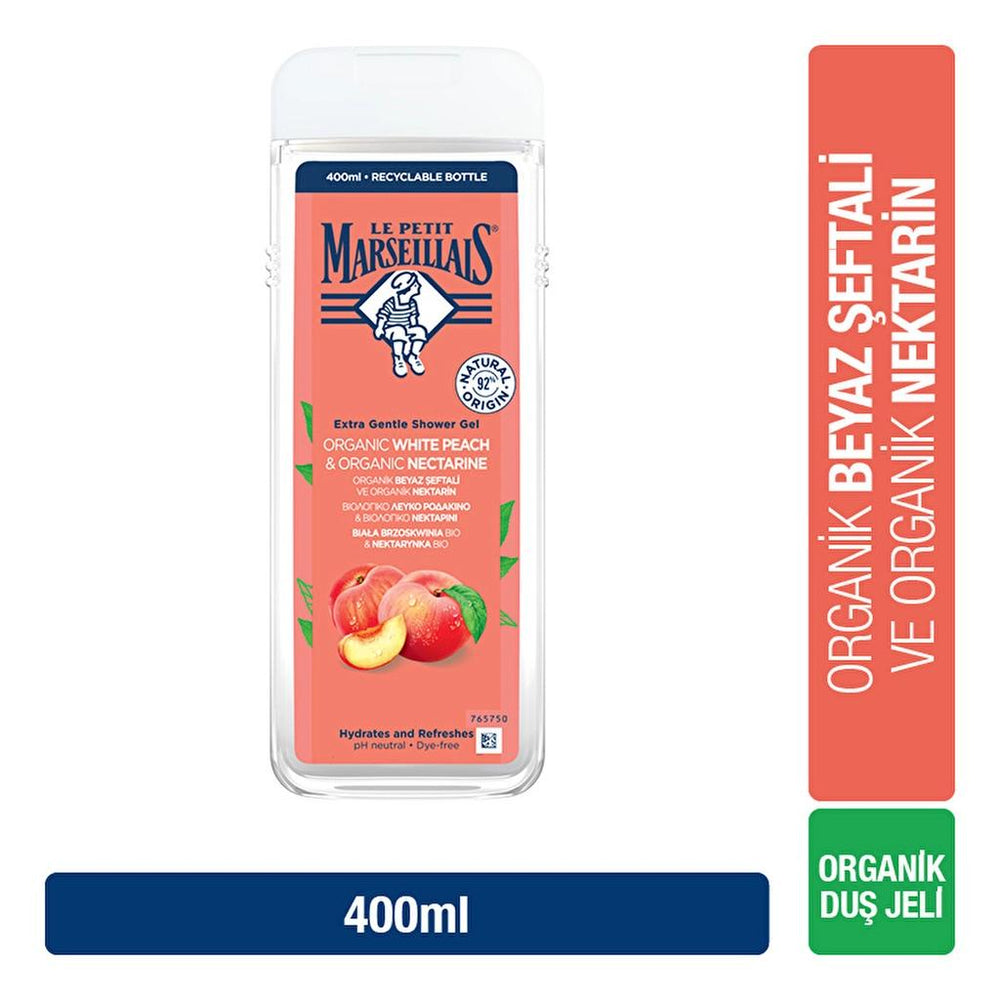 Le Petit Marseillais Peach Shower Gel for Hydration 400 ml