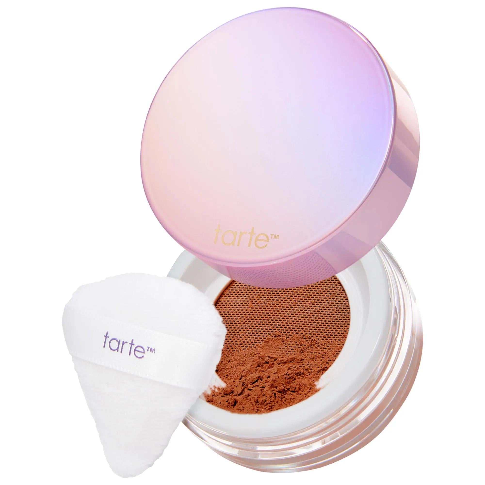 Tarte Creaseless Setting & Brightening Powder - Long-Lasting, Sweatproof, Cruelty-Free - Brighten Under Eyes, Flawless Finish Tarte Setting Powder: Creaseless, Brightening & Long-Lasting setting powder, loose setting powder, brightening powder, creaseless setting powder, long-lasting setting powder, Amazonian clay powder, under eye setting powder, sweatproof setting powder, cruelty-free setting powder, makeup setting powder, face powder, makeup, cosmetics, brightening, long-lasting, sweatproof, cruelty-free