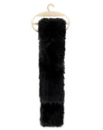 Eklips Faux Fur Pull-Through Scarf in Black
