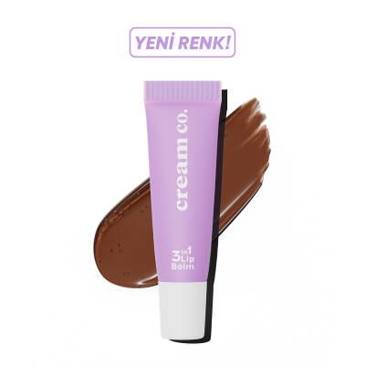 Cream Co. 3 in 1 Lip Balm - Hyaluronic Acid & Vegan Lip Care - Black Cherry Flavor Cream Co. 3 in 1 Lip Balm - Moisturizing & Vegan Lip Care 3 in 1 lip balm, hyaluronic acid lip balm, vegan lip care, moisturizing lip balm, black cherry lip balm, lip care, natural lip balm, vegan cosmetics, lip moisturizer, lip nourishment, lip color, dermatologically tested, alcohol-free, gluten-free