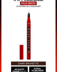 L'Oreal Paris Infaillible Faux Brow: Ultra-Fine Dark Brunette Eyebrow Pencil for Natural, Long-Lasting Definition L'Oreal Dark Brunette Eyebrow Pencil - Natural, Long-Lasting eyebrow pencil, ultra-fine eyebrow pencil, dark brunette eyebrow pencil, long-lasting eyebrow makeup, smudge-proof eyebrow pencil, eyebrow filler, eyebrow definer, natural eyebrow look, eyebrow makeup, brow pencil, fine tip eyebrow pencil, dark brown eyebrow pencil, smudge resistant eyebrow pencil, eyebrow shaping, eyebrow defining, be