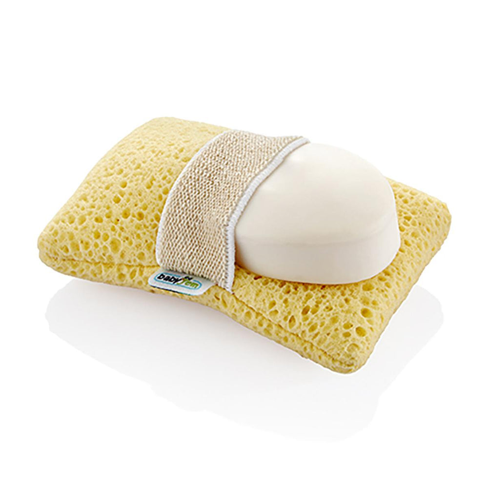 Babyjem Soft Baby Bathing Sponge Glove with Elastic Strap - Gentle Infant Skin Care & Easy Bathing Experience - Baby Care