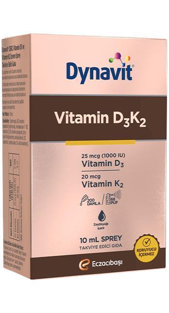 Dynavit Vitamin D3 and K2 Spray Supplement - Supports Bone Health, 10ml Bottle Dynavit Vitamin D3 & K2 Spray for Bone Health Vitamin D3 spray, Vitamin K2 supplement, Dietary supplement spray, Olive oil based vitamin spray, Bone health supplement, Immune system support, Health and wellness, Dietary supplements, Vitamin supplements, Natural health products