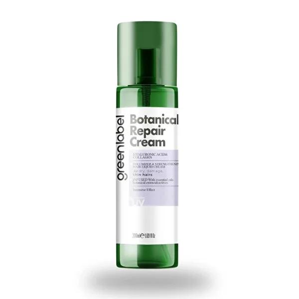 Greenlabel Botanikal Hair Care Cream with Hyaluronic Acid & Collagen - Hydrating, Repairing & Protecting Hair Greenlabel Botanikal Hair Care Cream - Hydrate & Repair Hair Care Cream, Hydrating Hair Products, Natural Hair Care, Repairing Damaged Hair, Hair Protection from UV Damage, Greenlabel, Botanikal Hair Care, Hyaluronic Acid, Collagen, Essential Oils, Hair Nourishment, Hair Repair, Hair Hydration, Natural Ingredients, Hair Protection, Cosmetic Products