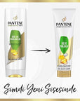Pantene Doğal Sentez Hair Care Cream for Weak & Lifeless Hair - Nourishing, Strengthening & Shine - 9.30 fl oz Pantene Doğal Sentez Hair Cream - Nourishing & Strengthening Pantene Doğal Sentez, Hair care cream, Nourishing hair cream, Hair strengthening product, Natural hair care product, Sulfate-free hair care, Paraben-free hair care, Hair nourishment, Hair strengthening, Visible shine, Weak hair, Lifeless hair, Pro-V nutrients, Swiss Vitamin Institute tested, Eco-friendly packaging, Recyclable packaging, H
