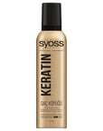 Syoss Keratin Hair Mousse - 48 Hour Strong Hold, Strengthens & Adds Shine - Syoss Keratin Saç Köpüğü 250 ml Syoss Keratin Hair Mousse - 48 Hour Strong Hold Syoss Keratin Hair Mousse, Hair Styling Products, Keratin Hair Care, Strong Hold Hair Mousse, Hair Strengthening Products, Hair Care, Styling Mousse, Keratin, Long Lasting Hold, Hair Nourishment, Syoss, Hair Products