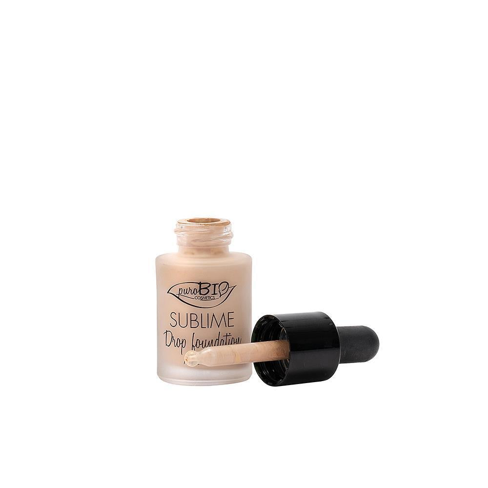 PuroBio Sublime Drop Foundation 01 - Nourishing Mineral Liquid Foundation with Antioxidants & Sun Protection - view 2