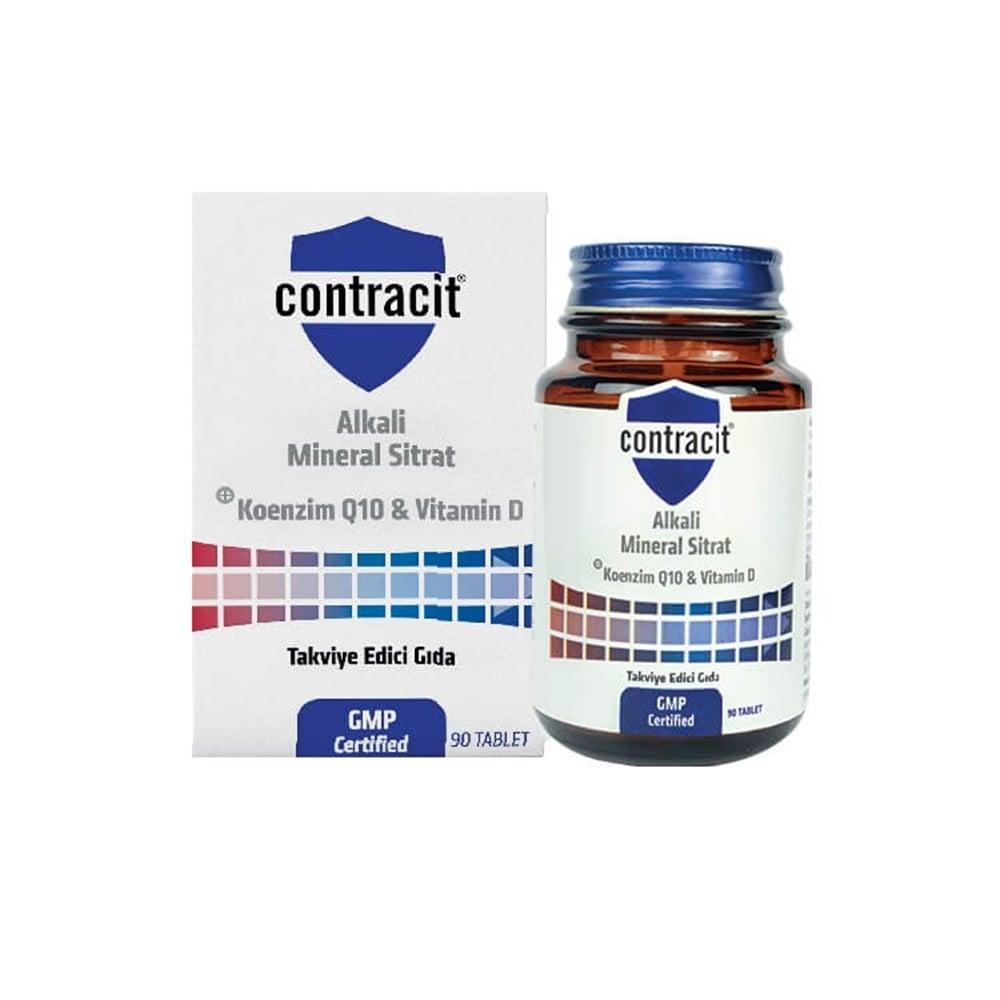 Contracit Dietary Supplement - 90 Tablets with Potassium Citrate, Magnesium Citrate, Calcium Citrate, Coenzyme Q10, and Vitamin D Contracit Dietary Supplement - 90 Tablets dietary supplement, mineral supplement, vitamin supplement, potassium citrate, magnesium citrate, calcium citrate, coenzyme Q10, vitamin D, health supplement, nutritional support, preventive healthcare, adult health