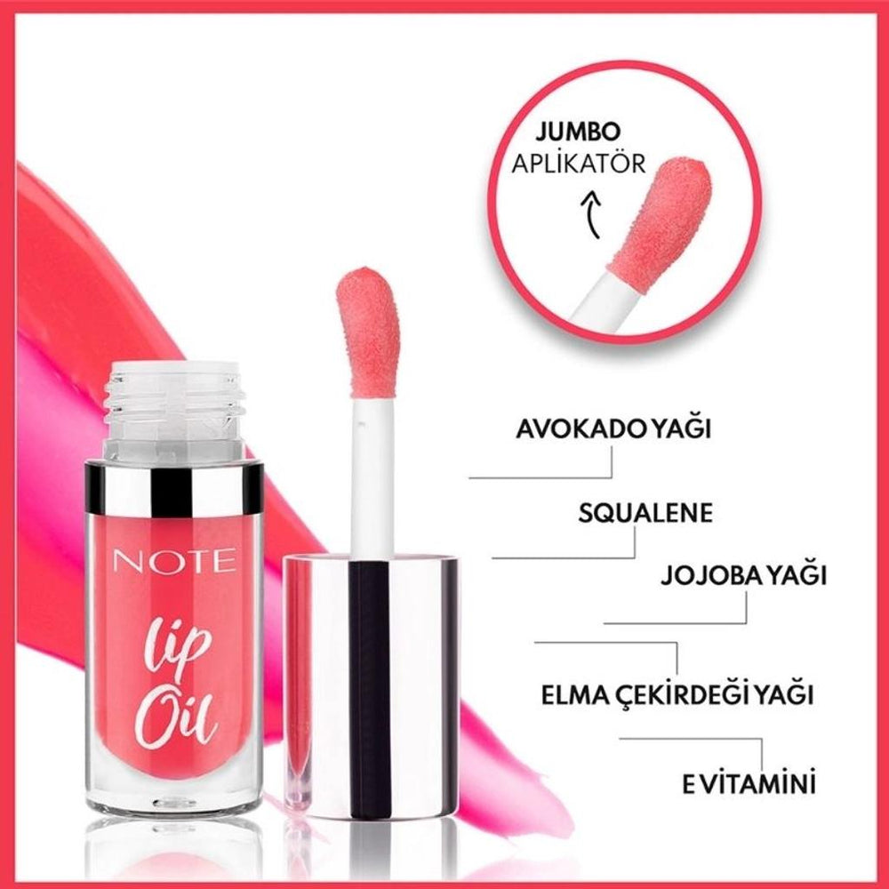 Note Cosme Lip Oil 10 Baby Pink - Hydrating Tinted Lip Oil 6ml