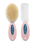 Sevi Bebe Baby Hair Brush and Comb Set - Natural Bristle, Gentle Grooming for Newborns and Infants - view 2