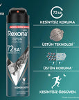 Rexona Men Kömür Detox Antiperspirant Deodorant Spray - 72 Hour Protection, Charcoal Infused, Fresh Lime & Bergamot Scent Rexona Men 72hr Deodorant Spray - Charcoal Detox, Fresh Scent men's antiperspirant deodorant spray, 72-hour sweat protection, charcoal detox deodorant, Rexona Men Deodorant, long-lasting deodorant for men, men's grooming, personal hygiene, antiperspirant spray, deodorant for active men, charcoal infused deodorant, fresh scent deodorant, lime fragrance deodorant, bergamot scent deodorant