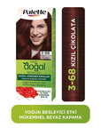 Palette Natural Hair Dye - Red Chocolate (3-68) - Long-Lasting Color with Natural Ingredients Palette Natural Hair Dye - Red Chocolate Natural Hair Dye, Permanent Hair Color, Red Chocolate Hair Dye, Palette Hair Color, Long-lasting Hair Dye, Hair Coloring, Natural Ingredients, Chemical Damage Reduction, Red Chocolate Hair Shade