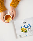HHS Assa 60 Lemon Flavored Herbal Tea | Natural Energy & Balance | 60 Tea Bags