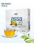 HHS Assa 60 Lemon Flavored Herbal Tea | Natural Energy & Balance | 60 Tea Bags