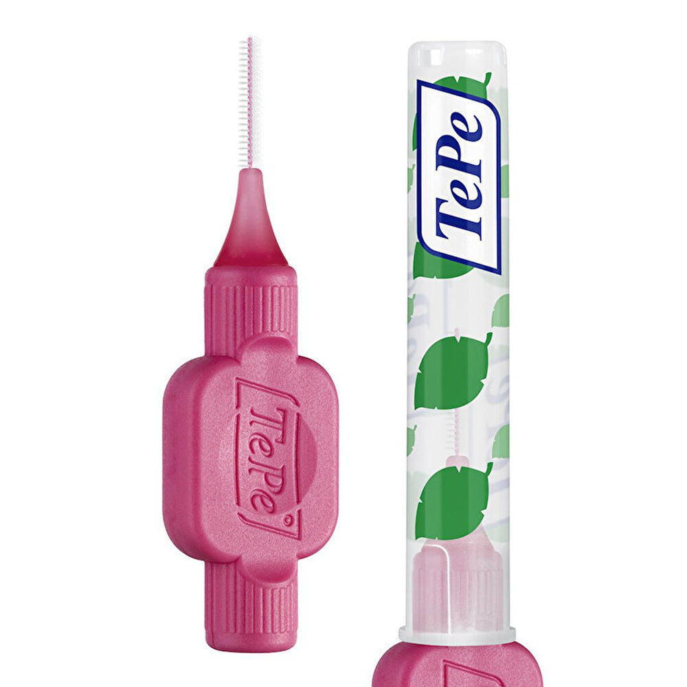 Tepe Interdental Brush 0.4 mm Pink - Pack of 8 for Effective Oral Hygiene - Toothpaste