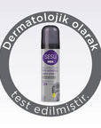 Sesu Men's Hair Removal Cream Spray - 8 Minute Quick Hair Removal, Moisturizing, Dermatologically Tested - 5.07 fl oz Sesu Men's Hair Removal Cream Spray - Quick & Moisturizing men's hair removal cream, hair removal spray for men, dermatologically tested hair removal, moisturizing hair removal cream, easy hair removal for men, hair removal for normal skin, Sesu men's hair removal, 8-minute hair removal, E Vitamin hair removal cream, AromaGuard technology