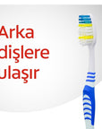 Colgate Extra Clean Manual Toothbrush - Effective Oral Hygiene for Back Teeth, Soft Tongue Cleaner, and - view 5