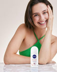 Nivea Women's Roll-on Deodorant Powder Touch - 48-Hour Protection, Sensitive Skin Friendly Nivea Women's Roll-on Deodorant - 48 Hour Protection Nivea Women's Deodorant, Roll-on Deodorant, Powder Touch Deodorant, 48-hour sweat protection, Sensitive skin deodorant, Dermatologically tested deodorant, Alcohol-free deodorant, Fragranced deodorant for women, Women's personal care, Long-lasting freshness, Gentle deodorant, Quick-drying deodorant, Soft underarm feel, Confidence in personal care