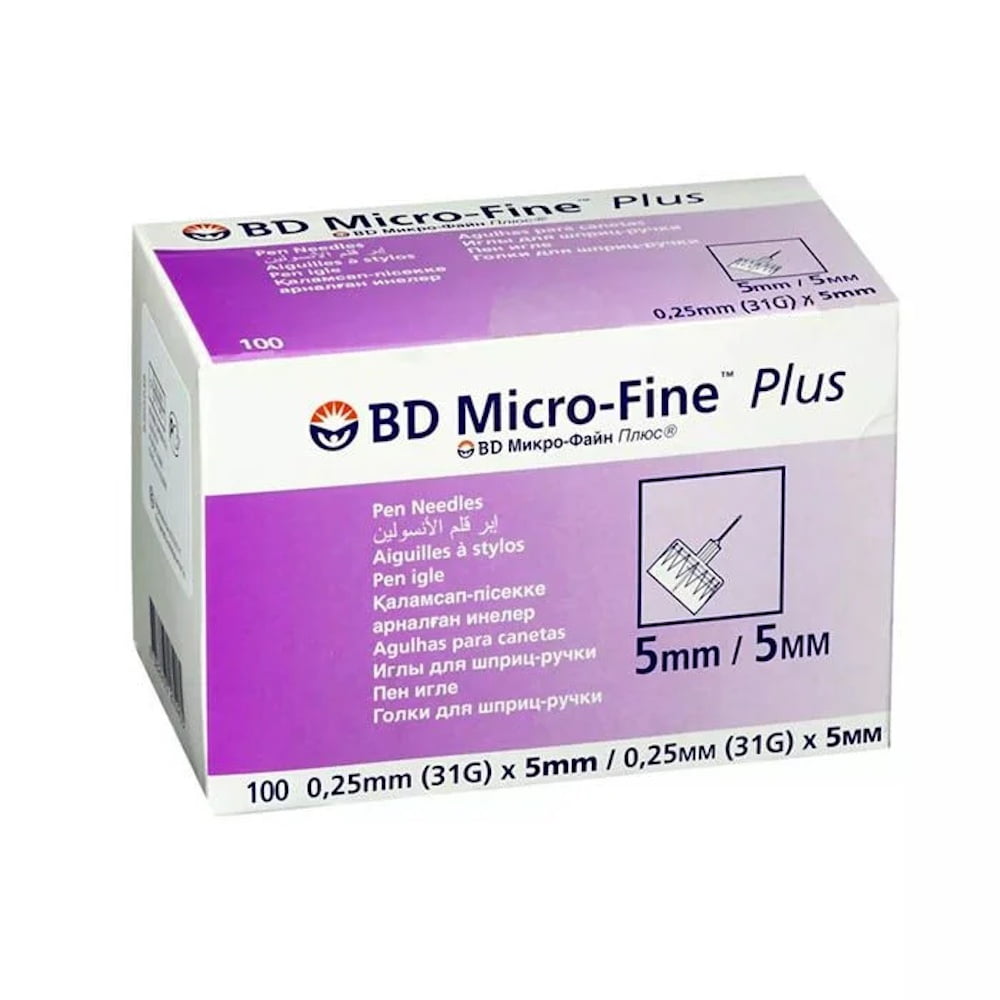 BD Micro Fine Plus 5mm - 100 ct - Hygiene Products
