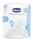 Chicco Natural Feeling Baby Bottle Nipple for 2 Months Old - Flexible, Easy Transition from Breastfeeding - Baby Care