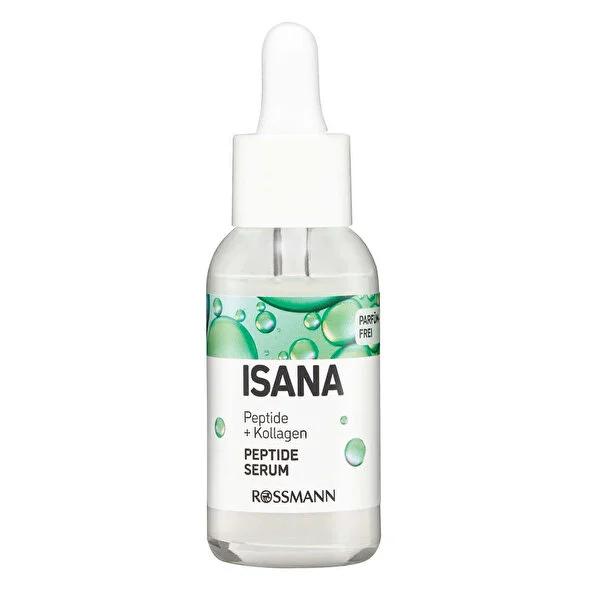 Isana Anti-Aging Serum with Peptides, Collagen & Hyaluronic Acid - Fragrance-Free, Dermatologically Tested - 30ml Isana Anti-Aging Serum - Peptides, Collagen & Hyaluronic Acid Anti-Aging Serum, Peptide Serum, Collagen Serum, Hyaluronic Acid Serum, Fragrance-Free Skincare, Dermatologically Tested Skincare, Skincare, Anti-Aging, Youthful Skin, Fine Lines, Wrinkles, Skin Elasticity, Sensitive Skin, Hydration, Moisturizing, Serum, Isana, Beauty, Cosmetics