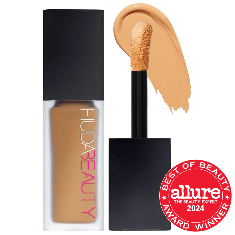 Huda Beauty #FauxFilter Waterproof Matte Concealer: Full Coverage, Long Lasting, Vegan, and Cruelty-Free Concealer for Dark Circles Huda Beauty Waterproof Concealer: Full Coverage, Vegan & Matte waterproof concealer, full coverage concealer, matte concealer, long lasting concealer, vegan concealer, cruelty-free concealer, non-comedogenic concealer, transfer proof concealer, buildable concealer, concealer for dark circles, concealer, makeup, face makeup, long-lasting makeup, under-eye concealer, dark circle