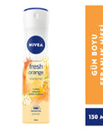 Nivea Fresh Orange Deodorant Spray for Women - 48 Hour Anti-Perspirant Protection Nivea Fresh Orange Deodorant Spray - 48 Hour Protection Nivea Fresh Orange Deodorant Spray, Women's Deodorant, 48-hour Anti-perspirant Protection, Dermatologically Tested Deodorant, Orange Fragrance Deodorant for Women, Long Lasting Deodorant, Fresh Deodorant, Women's Personal Care, Anti-Perspirant Deodorant, Deodorant Spray, Personal Care for Women