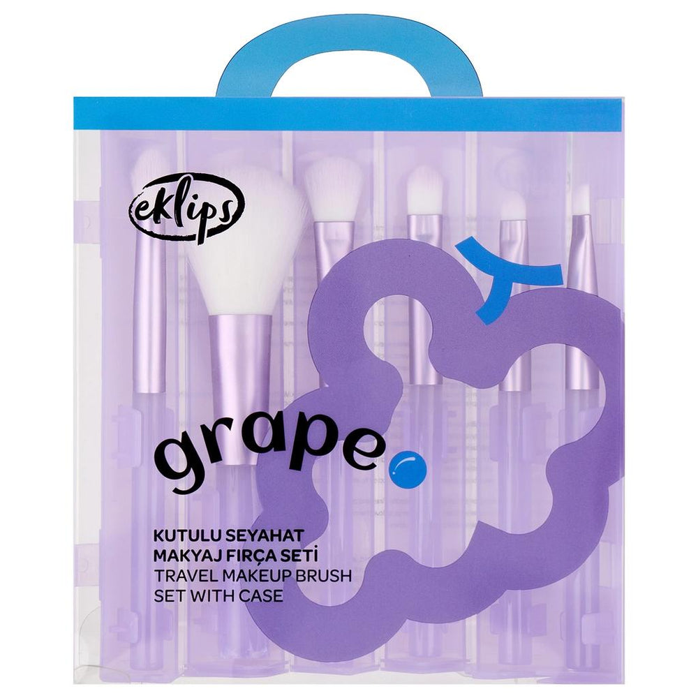 Eklips Travel Makeup Brush Set for On-the-Go Beauty 1 Count