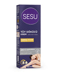 Sesu Hair Removal Cream for Normal Skin - 3.38 fl oz, Dermatologically Tested, Vitamin E & Bisabolol Enriched Sesu Hair Removal Cream - Dermatologically Tested & Moisturizing hair removal cream, depilatory cream, sensitive skin hair removal, dermatologically tested hair removal, moisturizing hair removal cream, quick hair removal, Vitamin E hair removal cream, Bisabolol hair removal cream, normal skin hair removal, body care, skincare, personal care, beauty products, smooth skin, hair-free, grooming essenti