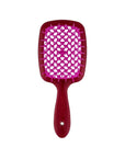 Janeke Superbrush Detangling Hair Brush in Burgundy Purple