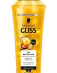 Gliss Oil Nutritive Nourishing Shampoo for Dry and Damaged Hair - 13.53 fl oz, Silikon-Free with Omega 9 and Marula Oil Gliss Oil Nutritive Shampoo for Dry Hair - 13.53 fl oz Nourishing Shampoo, Gliss Oil Nutritive Şampuan, Dry and damaged hair care, Silikon-free shampoo, Omega 9 and Marula oil hair care, Hair repair, Hair nourishment, Healthy hair, Hair care products