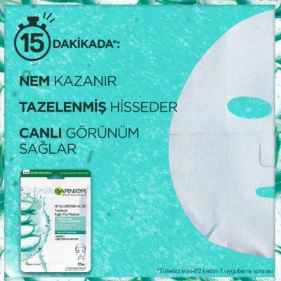 Garnier Hyaluronic Aloe Vera Hydrating Face Mask - Refreshing & Revitalizing Sheet Mask for Dry Skin, Intense Moisture & Soothing Comfort Garnier Hyaluronic Aloe Face Mask: Hydrate & Revitalize Skin hyaluronic acid face mask, aloe vera sheet mask, hydrating face mask, refreshing face mask, skin revitalization mask, Garnier face mask, sheet mask for dry skin, beauty face mask, hyaluronic acid,aloe vera, sheet mask, face mask, dry skin, hydrating, refreshing, revitalizing, beauty, skincare, facial treatment,