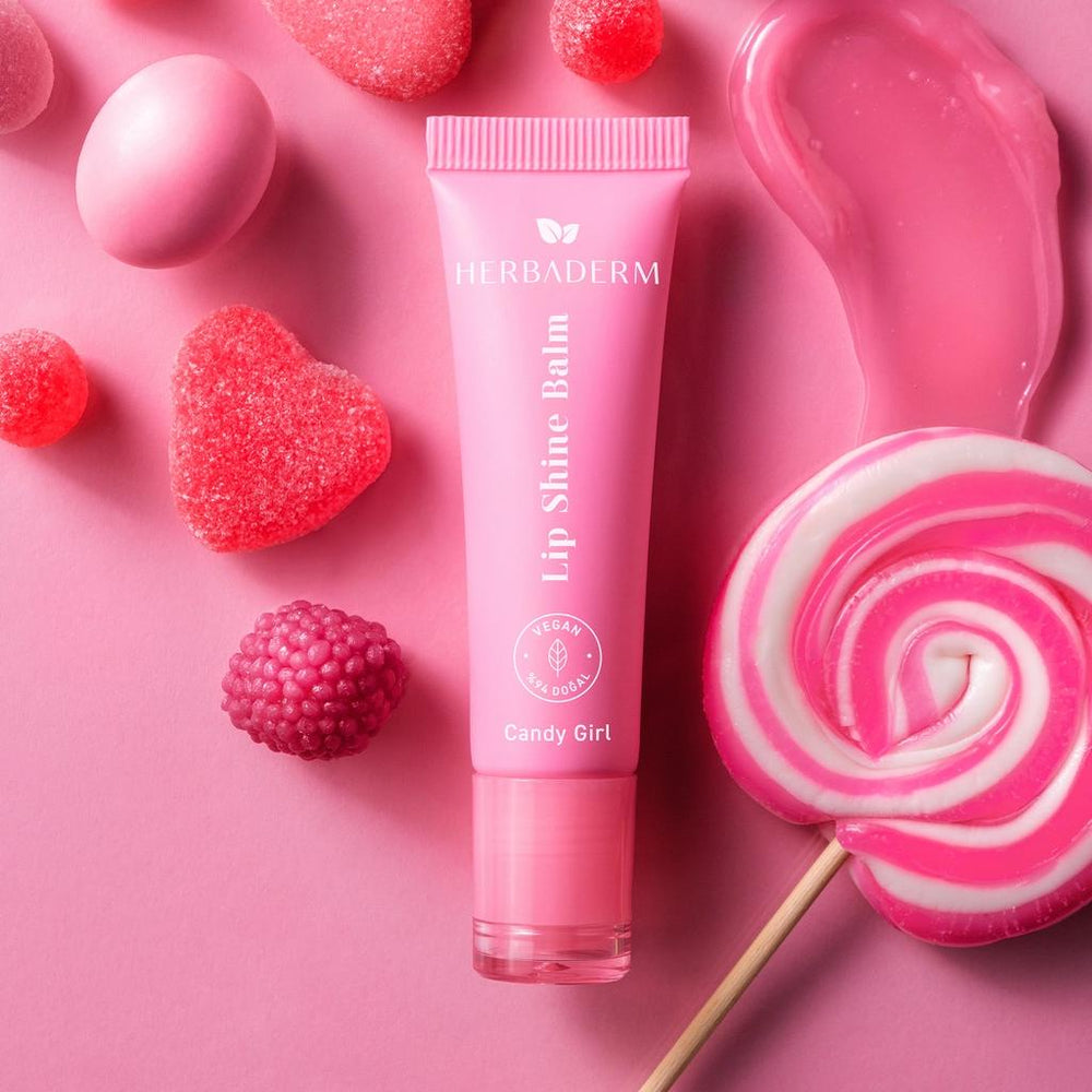 Herbaderm Cotton Candy Lip Balm for Shiny Lips 10 ml