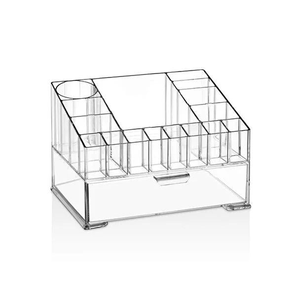 Esda Cosmetic Organizer with Drawer - Makeup Storage & Beauty Organizer Esda Cosmetic Organizer - Makeup Storage Solution cosmetic organizer, makeup storage, beauty organizer, drawer organizer, compact storage, makeup organizer, beauty storage, cosmetic storage, organizer for makeup, makeup drawer organizer, beauty product storage, stylish organizer, cosmetic organizer with drawer