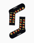 Carnaval Novelty Fast Food Socks Set - 5 Pairs of Comfortable Cotton-Themed Socks for Everyday Wear - view 3