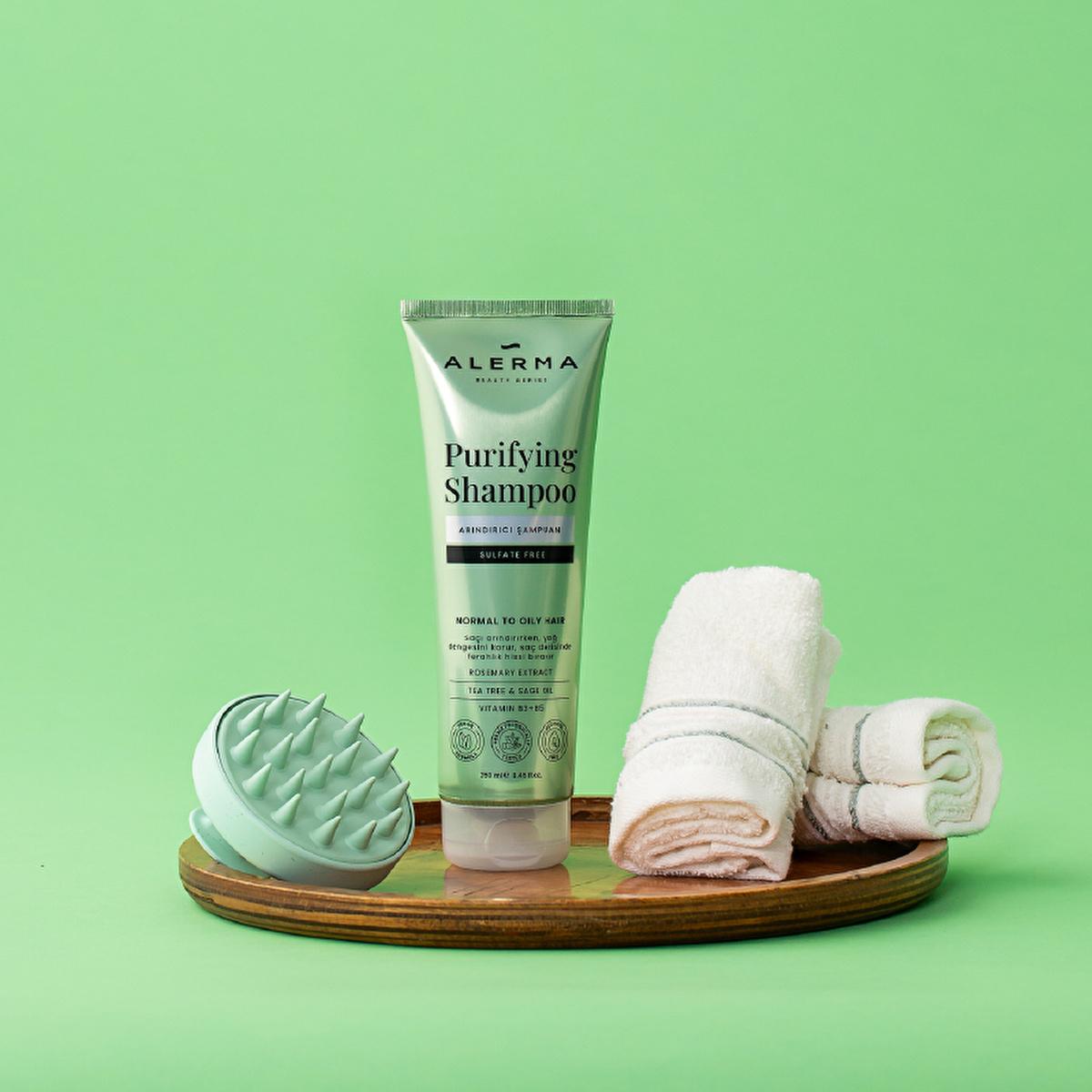 Alerma Sulfate-Free Shampoo for Oily & Thin Hair: Rosemary & Tea Tree Oil for Cleansing, Volume & Shine - Vegan & Paraben-Free Alerma Sulfate-Free Shampoo: Oily & Thin Hair - Vegan & Natural sulfate-free shampoo, oily hair shampoo, thin hair shampoo, vegan shampoo, paraben-free shampoo, rosemary extract shampoo, tea tree oil shampoo, clarifying shampoo for oily hair, alerma shampoo, natural shampoo for thin hair, shampoo, oily hair, thin hair, vegan, paraben-free, rosemary extract, tea tree oil, clarifying