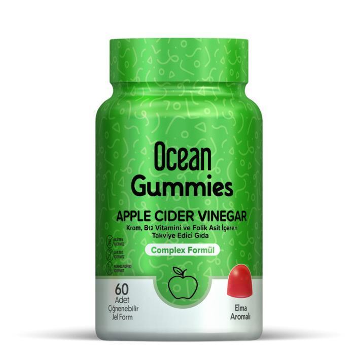 Ocean Apple Cider Vinegar Gummies - Digestive Health Supplement for Natural Wellness, 60 Count Ocean Apple Cider Vinegar Gummies - Natural Digestive Health Apple Cider Vinegar Gummies, Digestive Health Supplement, Natural Wellness Product, Chewable Vitamin Supplement, Health and Wellness Gummies, Dietary Supplement, Wellness Gummies, Natural Digestive Aid, Health Supplements, Ocean Gummies